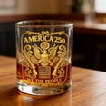thumbnail image 4 of 250th Anniversary Whiskey Glass Set of 2, 7.78 fl oz Patriotic independence Day Drinking Glasses, 4th of July Glass Juice Cups Whiskey Cup for Women Sister Friend Party, 4 of 6