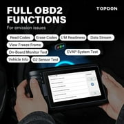 Topdon AD800BT Wireless OBD2 Scanner - 28+ Service Resets, Lifetime Updates, Full System Diagnostic Tool for Cars, Trucks & SUVs