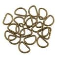 thumbnail image 2 of 100 D Rings Webbing Buckles Straps Soldered - Bronze, 12x8x1.8mm, 2 of 8