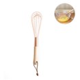thumbnail image 4 of Batidor de huevos espumador de crema  de madera Batidor de acero inoxidable Batidor de huevos Herramientas de cocina para mezclar de oro rosa Espumador de crema firme y ANGGREK Otros, 4 of 8