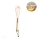 thumbnail image 4 of Batidor de huevos de acero inoxidable con mango de madera, herramientas de cocina para mezclar oro rosa, Espumador de crema duradero y firme, utensilios para hornear, 4 of 9