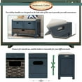 thumbnail image 6 of Fully Assembled TREXM Storage Bench with Removable Basket and 2 Drawers (Navy), 6 of 7