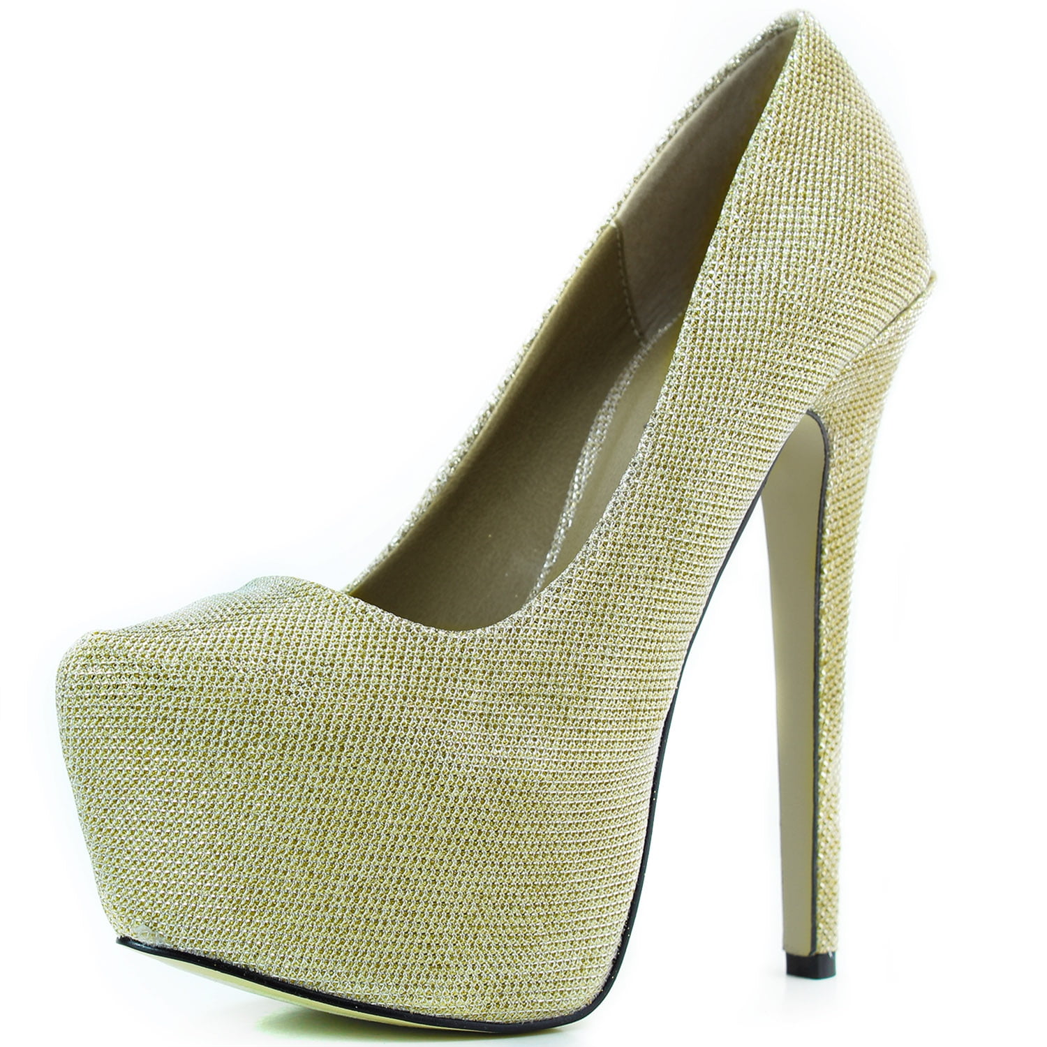 DailyShoes Women's Extreme High Fashion Pointed Toe Hidden Platform