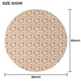 thumbnail image 6 of Pink Christmas Gingerbread and Tree Pattern Round Tablecloth 60"x60",Wrinkle Wipeable Table Cloth for Kitchen Dining Room Picnic Patio Party, 6 of 6