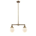 thumbnail image 4 of Innovations Lighting 209-6 Beacon Beacon 2 Light 23" Wide Linear Chandelier - Brushed, 4 of 5