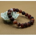 thumbnail image 3 of Angelstones Bracelet Extensible en Perles 10 mm, Agate de Rêve Rouge Mat Naturel, Véritables Pierres Précieuses Semi-Précieuses, Guérison, 7 Pouces Unisexe, 3 of 3