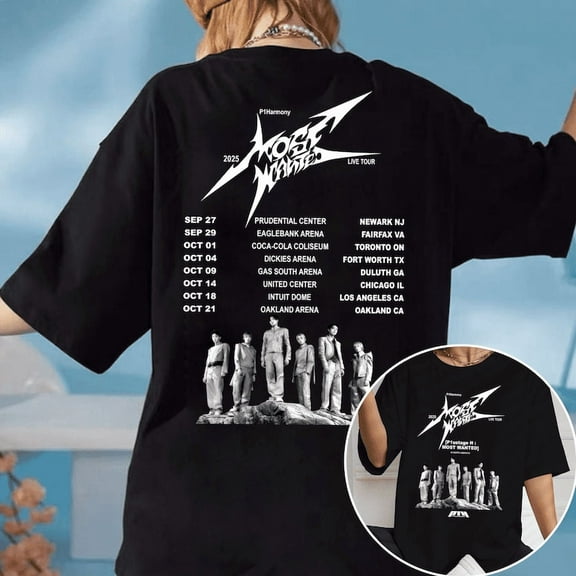 2025 P1Harmony LIVE TOUR P1ustage H Most Wanted T-Shirt, P1Harmony Duh! Album Tee
