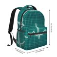 thumbnail image 2 of Fotbe ECG Wave Pattern Casual Backpack for School, Travel, and Outdoor Activities - Durable, Lightweight, and Comfortable, 2 of 5