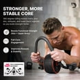 thumbnail image 2 of Rueda abdominal DMoose Fitness con soporte para codos y rodilleras, 2 of 9