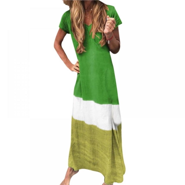 Femmes Robe Longue Imprimé Floral Robe Boho Plage Maxi Robe Femmes Soirée Robe de Soirée Robe de Soleil