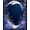 Blue, Pattern 18, variant on ODIKA 4'x6' Machine Washable Non-Slip Area Rug, Midnight Flight Ethereal Bat High Traffic Rug, Purple, 197197