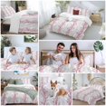 thumbnail image 6 of Red Grey Branch Bedding 3 Piece Duvet Cover Set Queen Size, Spring Summer Pastoral Botanical Soft Microfiber Comforter Cover with Zipper Closure & Pillowcases, Wrinkle & FadeResistant Quilt Cover, 6 of 9