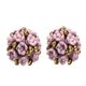 thumbnail image 2 of Moda elegante flor de cerámica Ear Stud mujeres señora regalos Púrpura Salvador Perno prisionero del oído de cerámica, 2 of 8