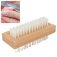 thumbnail image 4 of Cepillo para fregar las uñas eliminar la suciedad de la exfoliación Mango de madera Cepillo de limpieza de uñas de doble cara Cepillo de nailon para salón de uñas para uso ANGGREK Otros, 4 of 8