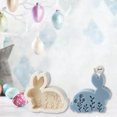 thumbnail image 2 of Silicone Flat Rabbit Candle With Raised Flower Pattern Standing Aromatherapy Rabbit Soap, 2 of 4