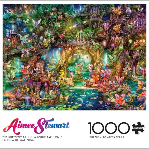 Buffalo Games 1000-Piece Aimee Stewart the Butterfly Ball Adult Interlocking Jigsaw Puzzle