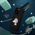 thumbnail image 3 of DistinctInk MagSafe Tough Case for Apple iPhone 14 Pro (6.1" Screen) - I Believe in Unicorns - Raised Bezel Screen Guard, 3 of 6