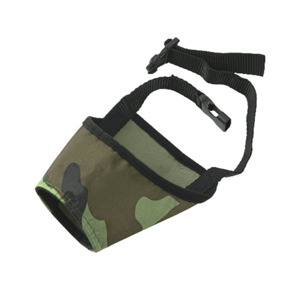 Opolski Dog Muzzle Adjustable Anti Bark Polyester Anti-Bite Pet Mouth Cover for Puppy