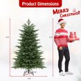 thumbnail image 3 of Gymax 6 FT Artificial Christmas Tree w/ 2116 Lush PVC & PE Tips 300 LED Lights, 3 of 10