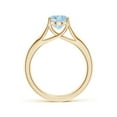 thumbnail image 2 of Angara Natural 1.5 Ct. Aquamarine Solitaire Ring in 14K Yellow Gold for Women (Ring Size: 10), 2 of 10