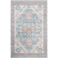 thumbnail image 2 of SAFAVIEH Saffron Kierra Bordered Oriental Area Rug, Blue/Rust, 5' x 8', 2 of 3