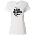 thumbnail image 3 of Inktastic Breast Cancer Awareness My Great Grandma is a Fighter Women's T-Shirt, 3 of 5