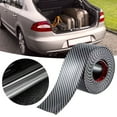 thumbnail image 1 of Fiber Molding Strips Soft Black Decorative Bumper Bars DIY Threshold Stickers Edge Guard Plate Car Sticker 2m, 1 of 9