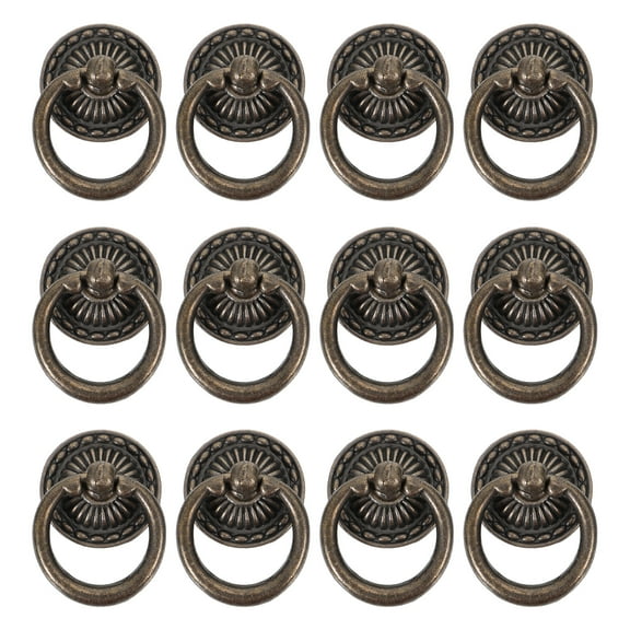 12pcs Vintage Drawer Pull Handle Cabinet Handle Drawer Knobs for Home Furniture