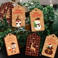 thumbnail image 5 of Zaxius 50PCS Paper Christmas Tags Christmas Tags For Gifts Christmas CardstockTags With String Christmas Labels For Gifts Xmas Brown Kraft Gift Tags With Jute Twine Baker Twine, 5 of 8