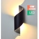 thumbnail image 3 of Luz de pared LED moderna de 10W con carcasa de aluminio Luz impermeable IP65 arriba/abajo 3000K blanco cálido para interior/exterior, 3 of 5