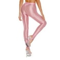 thumbnail image 3 of YONGHS Women's Oil Shiny Shaping Pantyhose Stockings Sheer Dance Tights Stretch Gym Yoga Pants Pink XL, 3 of 6