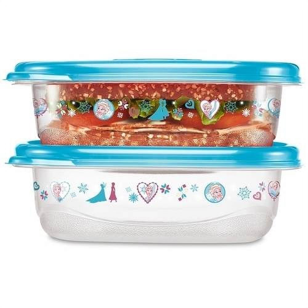Glad Lunch Variety Pack Disney Frozen Food Storage Containers, BPA Free, 14 pk - image 3 of 8