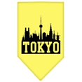 thumbnail image 1 of Tokyo Skyline Screen Print Bandana Yellow Large, 1 of 1
