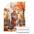 thumbnail image 2 of Happy Thanksgiving Scottish Fold Give Thanks Fall Beanie Scarf Welcome Cozy Fleece Blanket Cat Lover Kitten Owner Gifts Warm Soft Throw Blanket - 00020, 2 of 5