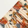 thumbnail image 4 of YDFCWXW Floral Maxi Skirt for Women Comfy Tiered Elastic High Waisted Skirts Vacation A-Line Flowy Swing Long Skirts Orange, M, 4 of 7