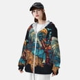 thumbnail image 3 of Fotbe Stained Glass Eagle USA Chaqueta con Protección Solar UPF 50+ para Hombre y Mujer, Camisa con Capucha y Bolsillos-Medium, 3 of 7