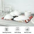 thumbnail image 7 of Yayeee Dish Drying Mat for Kitchen Counter 16"x18" Microfiber Absorbent Pad, Abstract Boat Ride, 7 of 7
