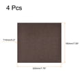thumbnail image 2 of Uxcell Felt Furniture Pads, 200x180mm Self Adhesive Square Floor Protector Brown 4Pack, 2 of 6