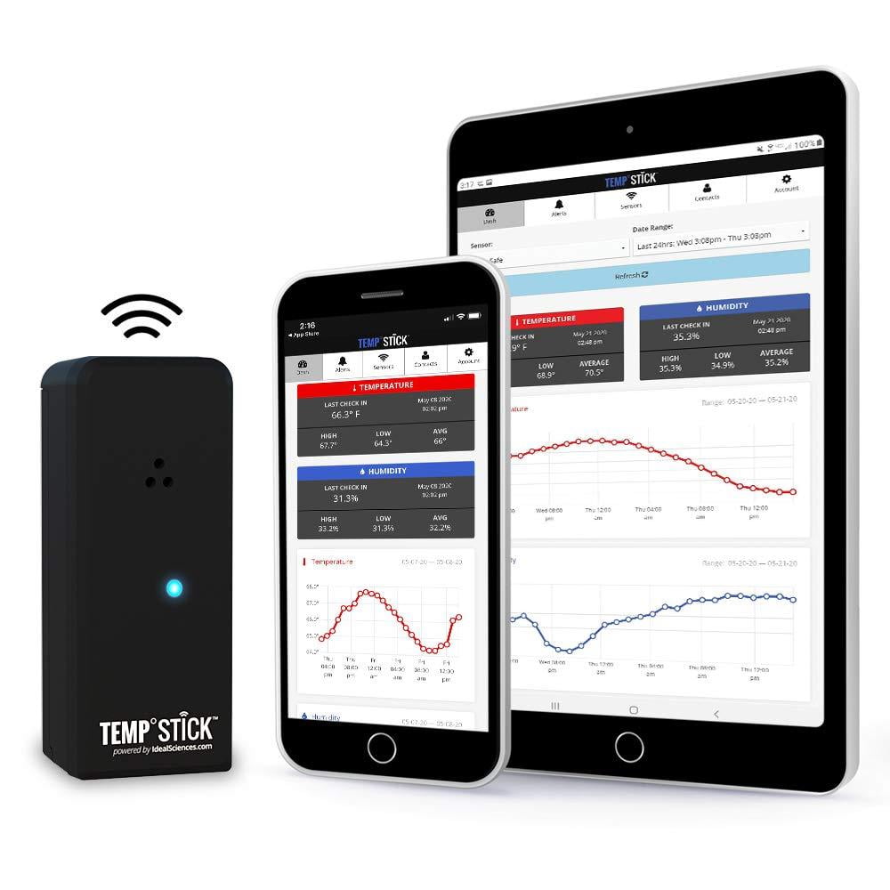 Temp Stick Wireless Remote Temperature & Humidity Sensor. Connects