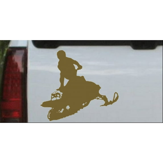 Snowmobile Trick Decal Car or Truck Window Decal Sticker