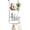 Silver, variant on 2-Tier Basket Over The Door Organizer, Metal Shower Caddy Hanging with 2 Baskets and 6 Hooks, Bathroom Organizers and Storage, for Bedroom, Pantry, 11.8" L x 5.1" W x 24.2" H