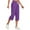 Purple womens pants, variant on Usmixi on Sale Capris for Women Capri Pants for Women Casual Summer Cotton Linen Plus Size Straight Leg Cropped Pants Solid Drawstring High Waist Leisure Wear Pocket 3/4 Pants
