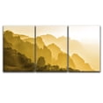 thumbnail image 2 of wall26 3 Panel Canvas Wall Art - Landscape of Mountains in Yellow Tone - Giclee Print Gallery Wrap Modern Home Art Ready to Hang - 16"x24" x 3 Panels, 2 of 4