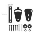 thumbnail image 4 of YSNOOWE 2 Sets Tear Drop Shape Barn Door Locks for Sliding Doors 11.8x0.6in, 4 of 7