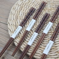 FAMTKT Creative Natural Handmade Wood Chopsticks Gift Tableware Chopsticks