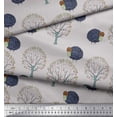 thumbnail image 3 of Soimoi Cotton Duck Fabric Tree & Sheep Animal Printed Fabric 1 Yard 42 Inch Wide, 3 of 3