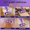 thumbnail image 2 of Zehrai Reusable Microfiber Mop Pads Compatible with Swiffer Wet Jet, Wet Jet Pads Refills for Swiffer Mop, 3 Pack Washable Mop Refill Pads Wet Pads for Floor Cleaning Wet Dry Use for Any Floor Types, 2 of 7