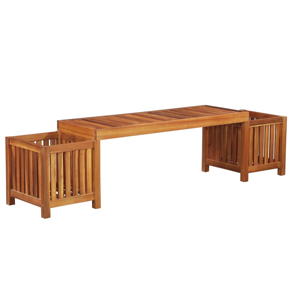 Kepooman Outdoor Planter Bed Bench for Garden, Brown Kepooman Outdoor Planter Bed Bench for Garden, Brown