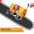thumbnail image 3 of Chainsaw Sharpener, Chainsaw Chain Sharpening Jig Kit With 3 Carbide Knives For All Kinds Of Chainsaws, Lumberjack\'s Hand-crank Portable Chainsaw Sha, 3 of 5