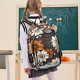 thumbnail image 7 of FORMRS Unisex School Backpack 17" Student Travel Bag with Laptop Compartment, Black Plaid Floral, 7 of 7